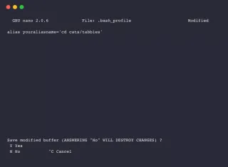 如何创建Bash别名